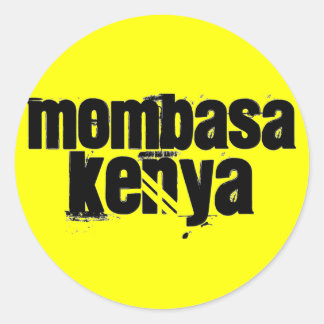 Africankoko Custom Mombasa, Kenia Runder Aufkleber