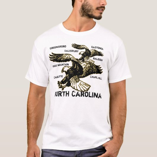 Africankoko Gewohnheits-North Carolina T-Shirt (Vorderseite)