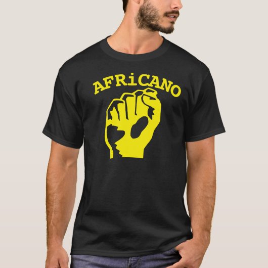Africano Fist Basic Dark T - Shirt (Vorderseite)