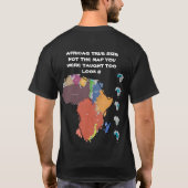 AFRICAS WAHRE GRÖSSE T-Shirt (Rückseite)