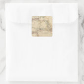 Afrika 10 quadratischer aufkleber (Tasche)