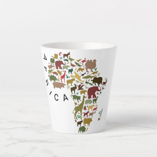 Afrika 12OZ Milchtasse (Vorderseite)