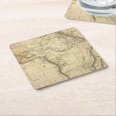 Afrika 17 rechteckiger pappuntersetzer (angewinkelt)