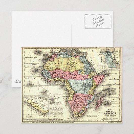 Afrika 1867 postkarte (Vorne/Hinten)