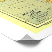 " Afrika: 1935 Detaillierte MAP ... Poster (Ecke)