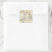 Afrika 24 quadratischer aufkleber (Tasche)