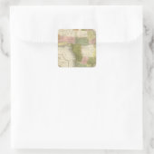 Afrika 25 quadratischer aufkleber (Tasche)