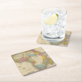 Afrika 27 rechteckiger pappuntersetzer (Vor Ort)