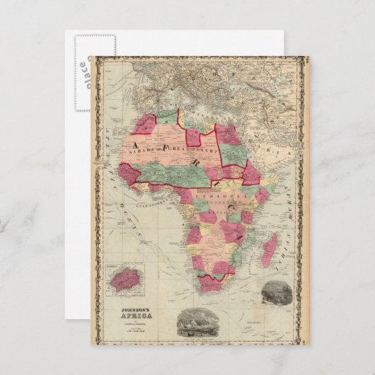 Afrika 30 postkarte (Vorne/Hinten)