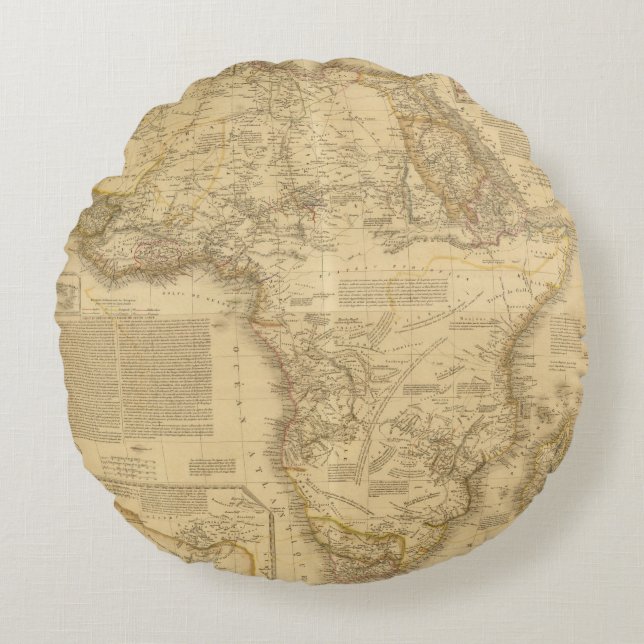 Afrika 5 rundes kissen (Vorderseite)