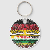 Afrika Afrikanisch Deutsch Deutschland Baum Wurzel Schlüsselanhänger (Rückseite)