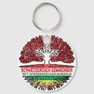 Afrika Afrikanisch Schweizer Schweiz Baum Wurzel Schlüsselanhänger
