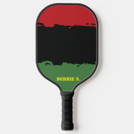 Afrika, afrikanische Farben, Individuelle Name Per Pickleball Schläger
