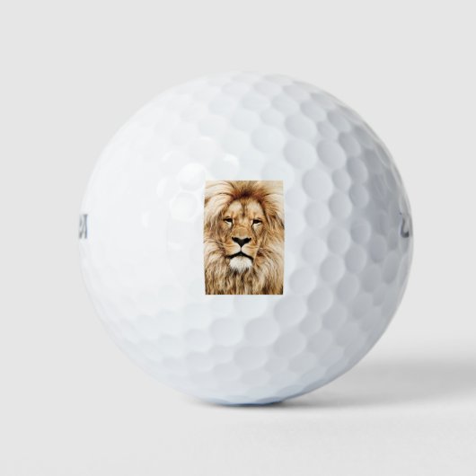 Afrika-Afrikanisches Tier-Löwe - Nah-up-Auge Golfball (Vorderseite)