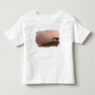 Afrika, Ägypten, Kairo, Gizeh, Gizeh-Pyramiden bei Kleinkind T-shirt