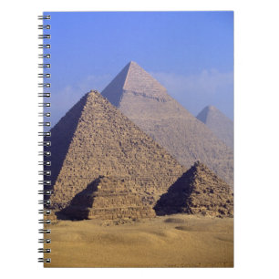 Afrika, Ägypten, Kairo, Gizeh. Große Pyramiden Notizblock