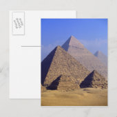 Afrika, Ägypten, Kairo, Gizeh. Große Pyramiden Postkarte (Vorne/Hinten)