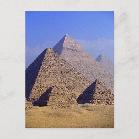 Afrika, Ägypten, Kairo, Gizeh. Große Pyramiden Postkarte (Vorderseite)