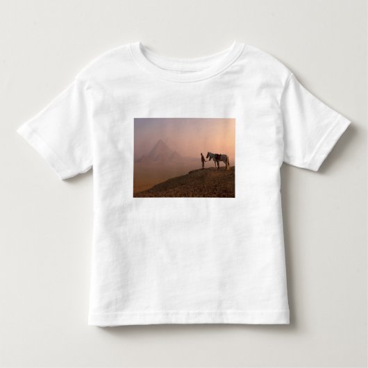 Afrika, Ägypten, Kairo, Gizeh, Pyramiden aus Gizeh Kleinkind T-shirt (Vorderseite)