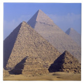 Afrika, Ägypten, Kairo, Gizeh. Pyramiden Fliese (Vorderseite)