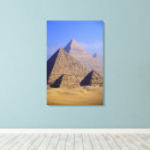 Afrika, Ägypten, Kairo, Gizeh. Pyramiden Leinwanddruck (Insitu (Holzboden))