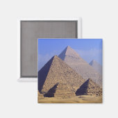Afrika, Ägypten, Kairo, Gizeh. Pyramiden Magnet (Vorderseite/Rückseite)