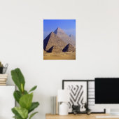 Afrika, Ägypten, Kairo, Gizeh. Pyramiden Poster (Heimbüro)