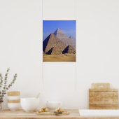 Afrika, Ägypten, Kairo, Gizeh. Pyramiden Poster (Küche)