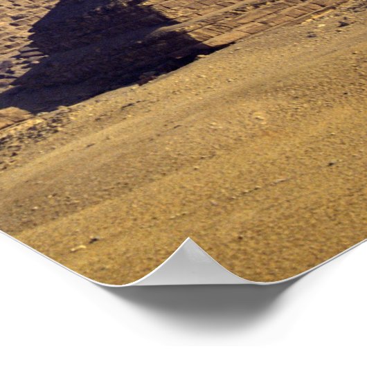 Afrika, Ägypten, Kairo, Gizeh. Pyramiden Poster (Ecke)