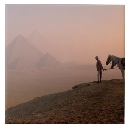 Afrika, Ägypten, Kairo, Gizeh, Pyramiden von Gizeh Fliese (Vorderseite)