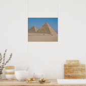Afrika - Ägypten - Kairo - Große Pyramiden von Giz Poster (Küche)