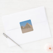 Afrika - Ägypten - Kairo - Große Pyramiden von Giz Quadratischer Aufkleber (Umschlag)