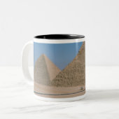 Afrika - Ägypten - Kairo - große Pyramiden von Zweifarbige Tasse (Vorderseite Links)