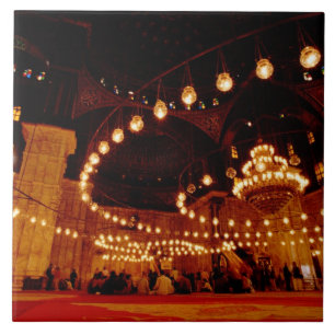 Afrika, Ägypten, Kairo, Mohammed Ali Moschee, Fliese