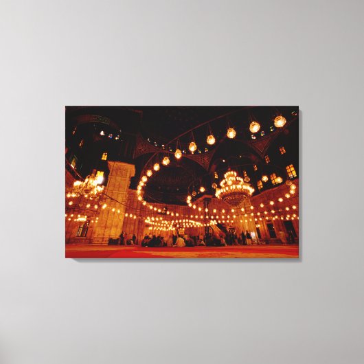 Afrika, Ägypten, Kairo, Muhammad Ali Moschee, Leinwanddruck (Vorderseite)