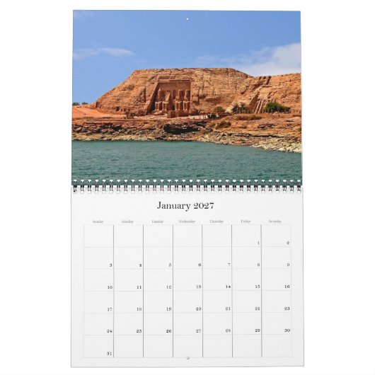 Afrika - Ägypten - Kalender (Jan 2027)