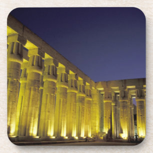 Afrika, Ägypten, Luxor. Sonnenhof von Amenhotep Getränkeuntersetzer