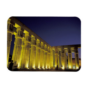 Afrika, Ägypten, Luxor. Sonnenhof von Amenhotep Magnet