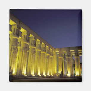 Afrika, Ägypten, Luxor. Sonnenhof von Amenhotep Magnet