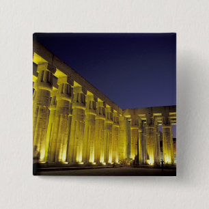 Afrika, Ägypten, Luxor. Sun Court of Amenhotep Button