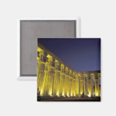 Afrika, Ägypten, Luxor. Sun Court of Amenhotep Magnet (Vorderseite/Rückseite)