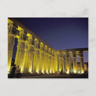 Afrika, Ägypten, Luxor. Sun Court of Amenhotep Postkarte