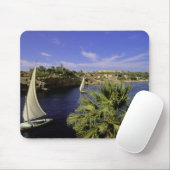 Afrika, Ägypten, Oberägypten, Assuan. Feluke 2 Mousepad (Mit Mouse)