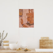 Afrika, Ägypten, Tal der Könige. Grabmauer Poster (Küche)