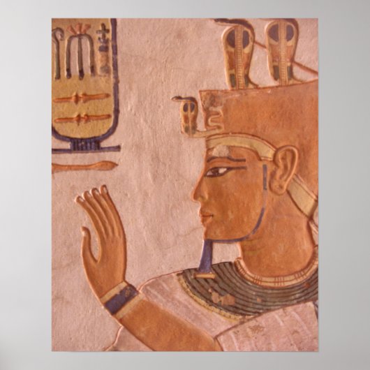 Afrika, Ägypten, Tal der Könige. Grabmauer Poster (Vorne)