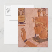 Afrika, Ägypten, Tal der Könige. Grabmauer Postkarte (Vorne/Hinten)