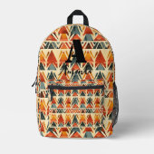 Afrika Amhara Äthiopien Geometrisches ethnisches M Bedruckter Rucksack (Vorderseite)