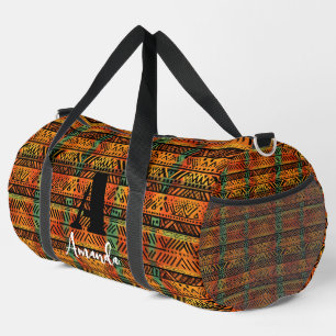 Afrika Amhara Äthiopien Geometrisches ethnisches M Duffle Bag