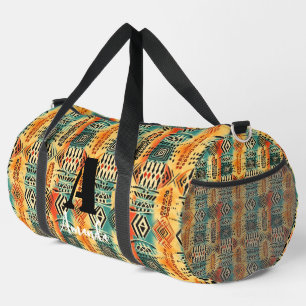 Afrika Amhara Äthiopien Geometrisches ethnisches M Duffle Bag