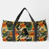Afrika Amhara Äthiopien Geometrisches ethnisches M Duffle Bag (Rückseite)